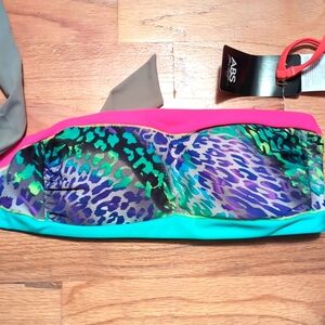 Macy's Leopard Bathing Suit Top